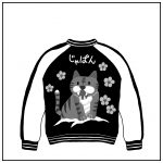 スカジャンの刺繍に……